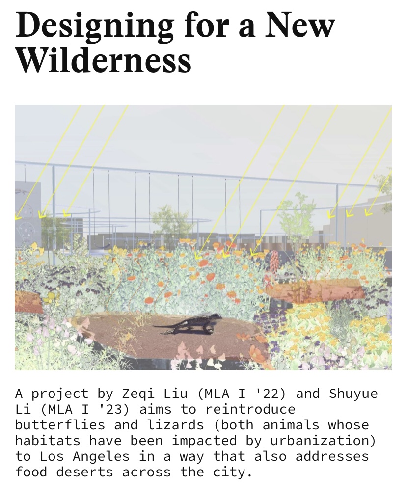 Designing for a New Wilderness Article from the Harvard GSD