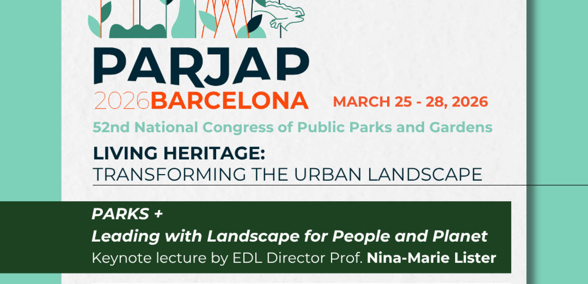 52nd National Congress of Public Parks and Gardens (PARJAP), Barcelona